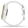 Часы GARMIN VENU SQ LIGHT GOLD ALUMINUM BEZEL WITH WHITE CASE AND SILICONE BAND 10680