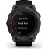 Часы GARMIN FENIX 7 Sapphire карбон серый с силиконовым ремешком 010-02541-11G